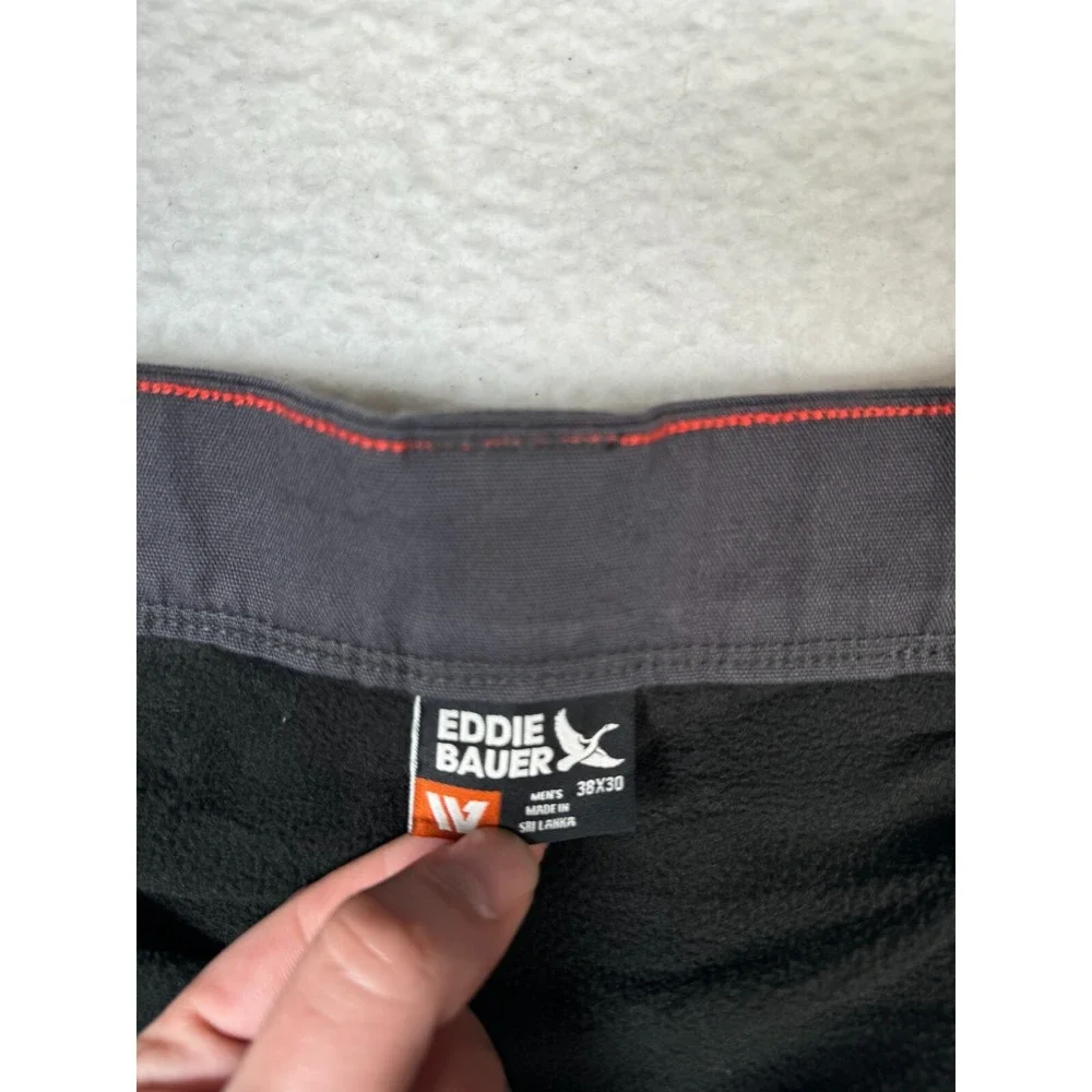 Eddie Bauer Work Pants 38 Fits 39x30.5 Snowcat Fleece Lined Canvas Classic - NEW